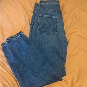 Mother Casual Blue Denim Jogger Pants size 31